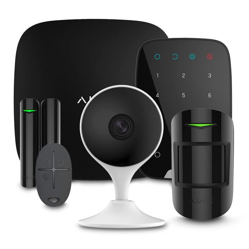 Комплект сигналізації Ajax StarterKit + KeyPad black + Wi-Fi камера 2MP-C22EP