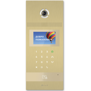 Виклична IP-відеопанель BAS-IP AA-12FB gold багатоабонентська