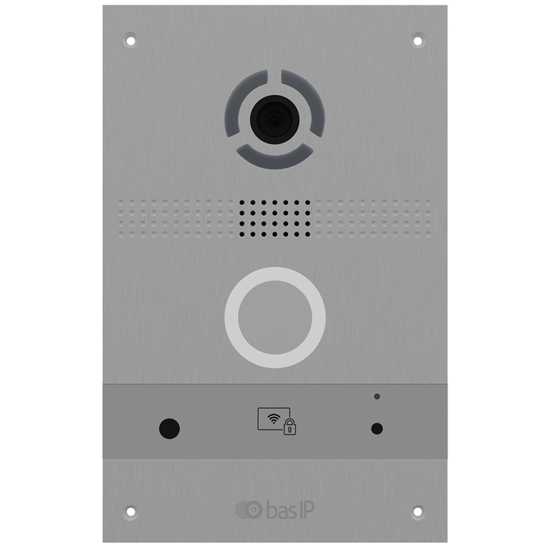 Виклична IP-відеопанель BAS-IP AV-08FB silver