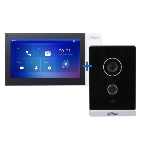 Комплект Dahua Standart DHI-VTO2211G-WP+DHI-VTH2421FW-P