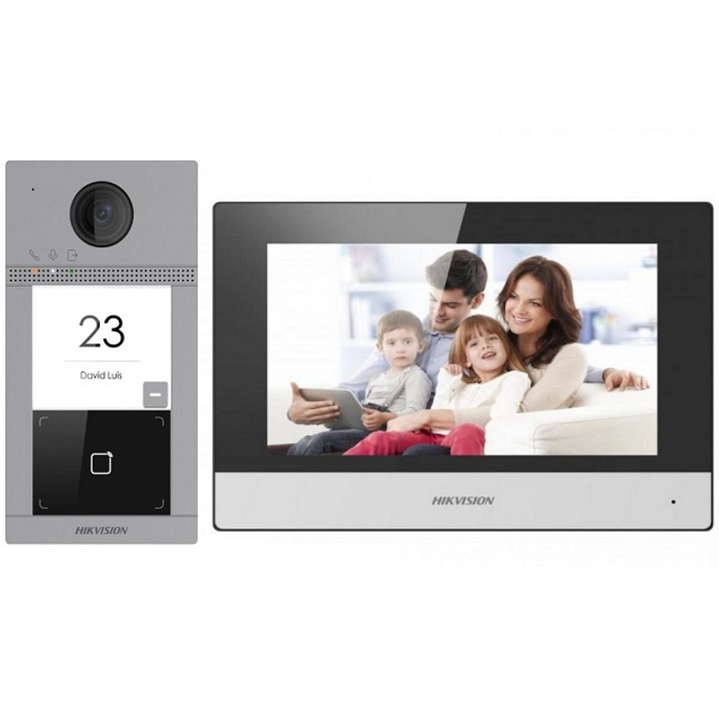 Комплект Wi-Fi IP-відеодомофона Hikvision DS-KIS604-P