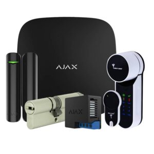 Комплект бездротової сигналізації Ajax StarterKit black + Mul-T-Lock Entr