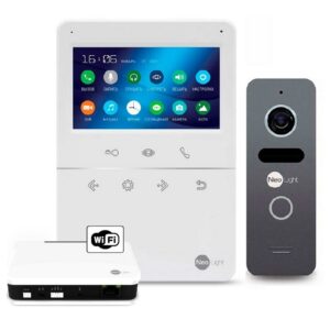 Комплект відеодомофону NeoLight Tetta+ WiFi Box graphite