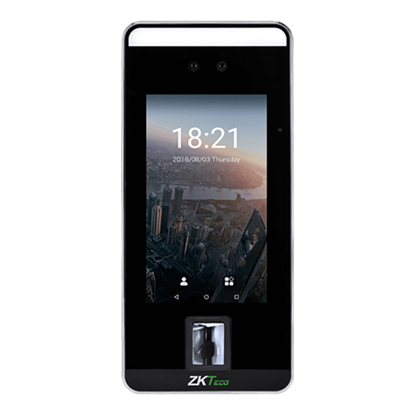 Біометричний термінал ZKTeco SpeedFace-V5 wifi з розпізнаванням облич, скануванням відбитка пальця і зчитувачем RFID карт доступу
