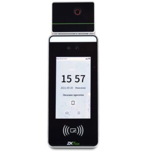 Біометричний термінал ZKTeco SpeedFace-V5LRfid[TI] з розпізнаванням облич ( в тому числі в масці), відбитка долоні, зчитувачем карт та вимірюванням температури