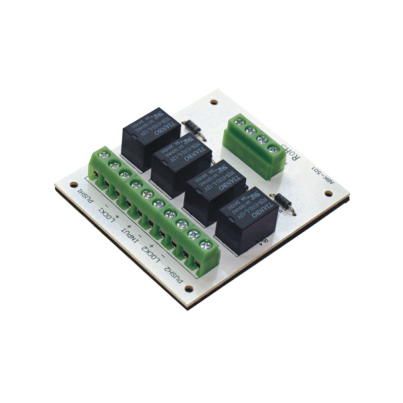 Релейний модуль Yli Electronic PCB-501 на двоє дверей (шлюз)