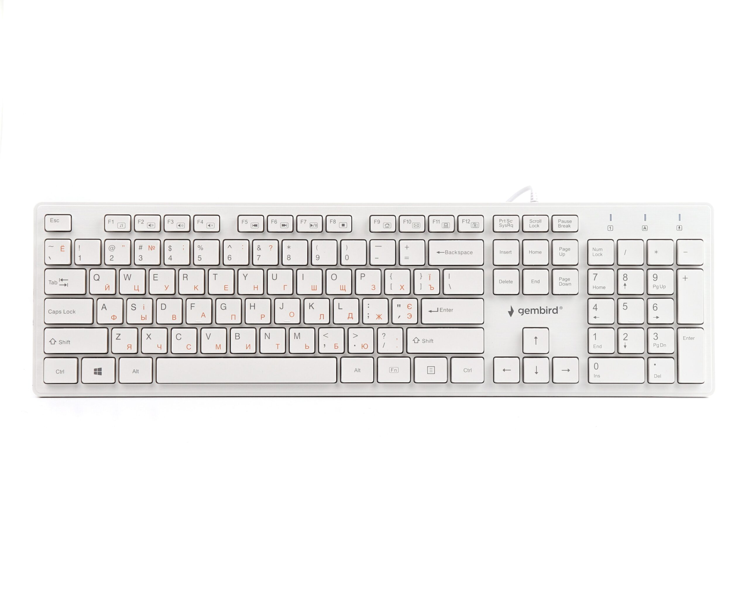 Клавіатура Gembird KB-MCH-03-W-UA Gembird 14424
