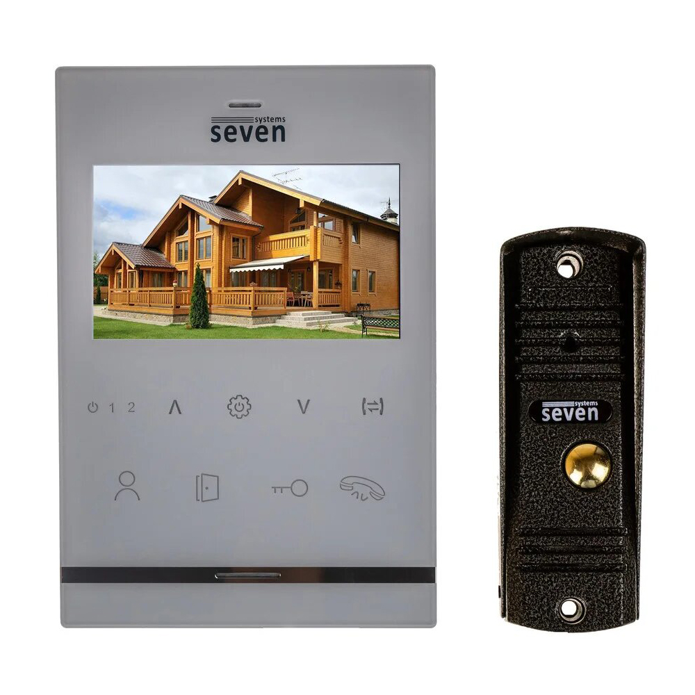 Комплект відеодомофона SEVEN DP-7542 White