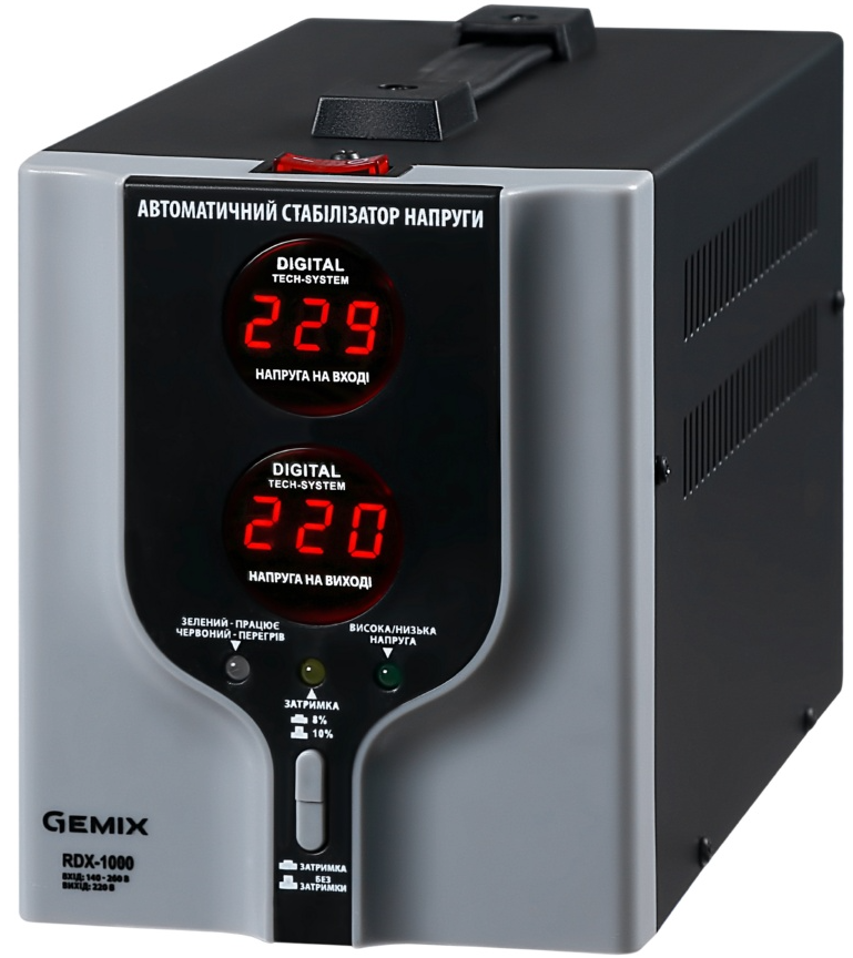 Стабілізатор напруги Gemix RDX-1000