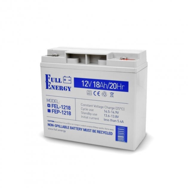 Акумулятор гелевий Full Energy 18AH FEL-1218 Full Energy 13413