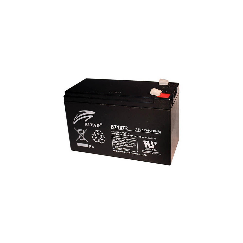 Акумуляторна батарея RITAR AGM RT1272 black 12V 7.2Ah Ritar 11366