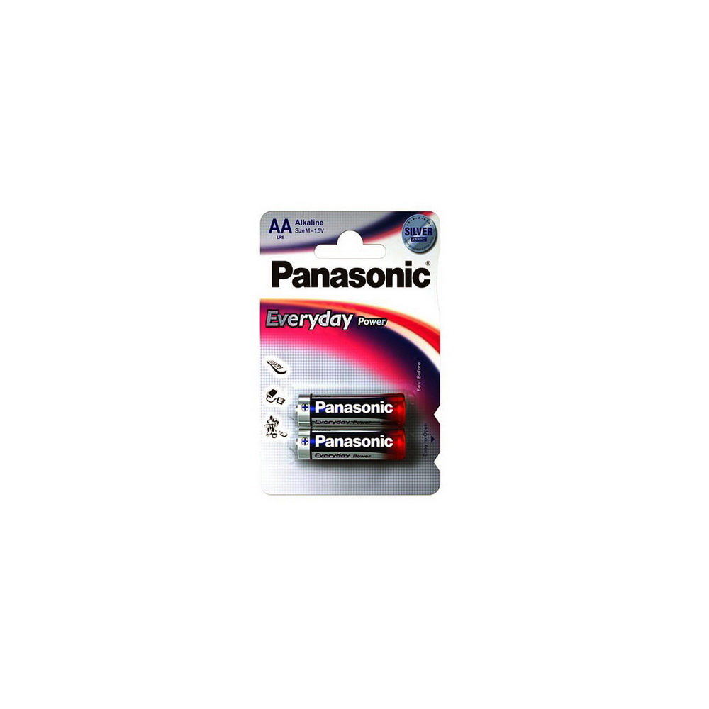 Батарейка Panasonic Alkaline Power AA BLI 2шт (LR6REB / 2BP) Panasonic 12244