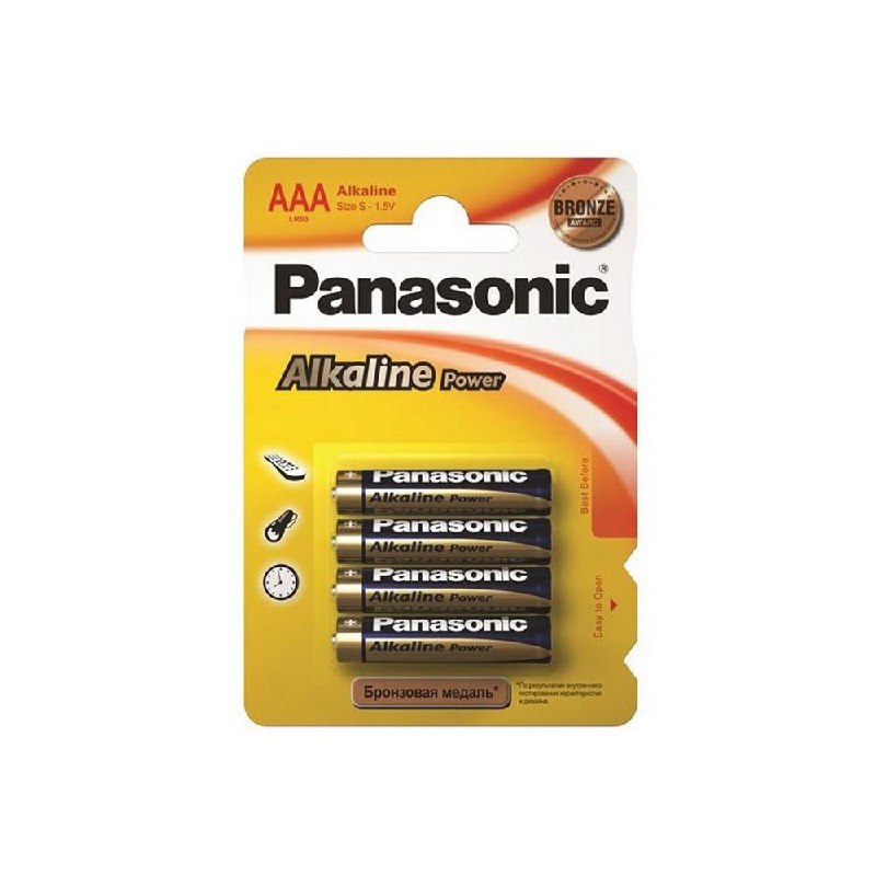 Батарейка Panasonic Alkaline Power AAA BLI 4шт (LR03REB/4BPR) Panasonic 12261
