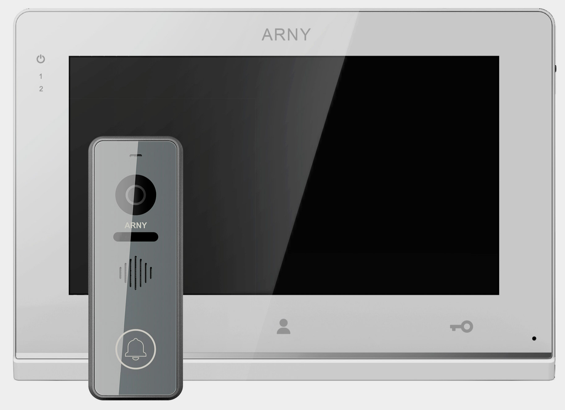 Комплект відеодомофона Arny AVD-7132 White+silver