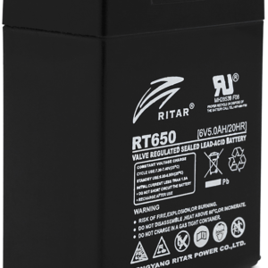 Акумуляторна батарея Ritar AGM 6V 5Ah Black (RT650)