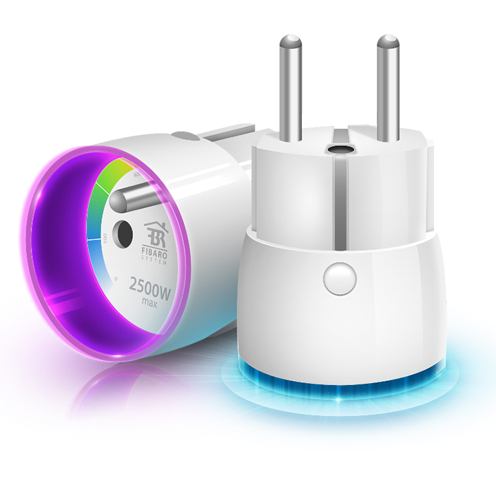 Розетковий вимикач з лічильником електроенергії FIBARO Wall Plug для Apple HomeKit - FGBWHWPE-102 Fibaro 12295-1