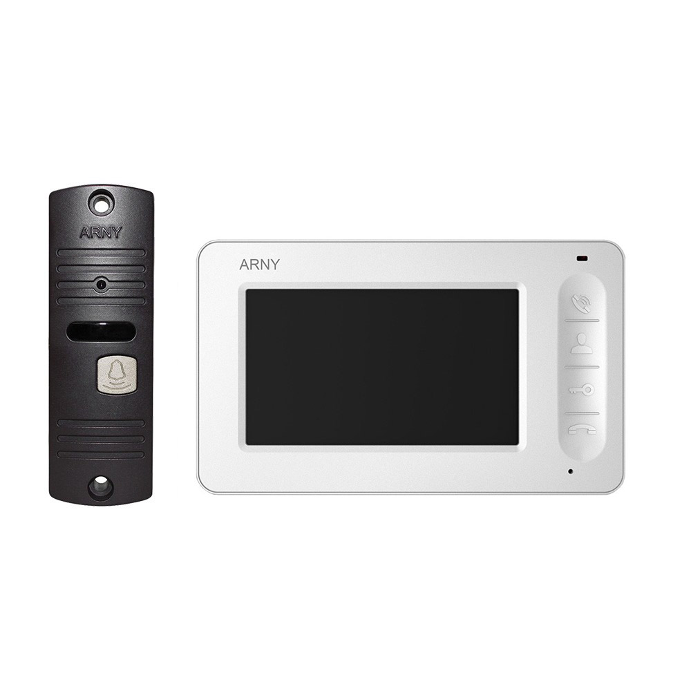 Комплект відеодомофона ARNY AVD-4005 White/Dark brown Arny 7621