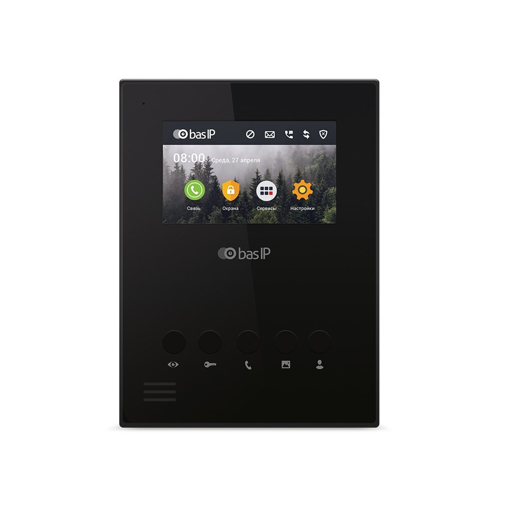 IP-відеодомофон Bas-IP AU-04LA Black