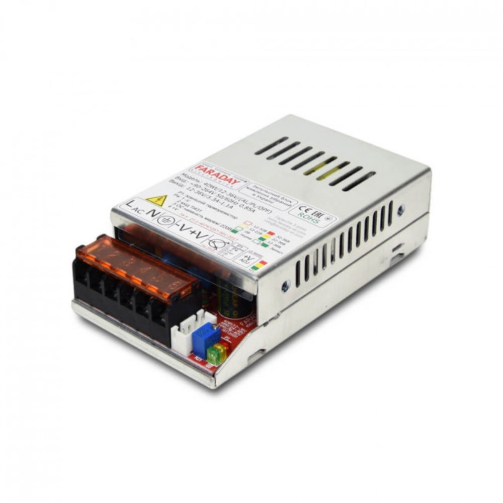 Блок живлення імпульсний Faraday Electronics 40Wt/12-36V/ALU Faraday Electronics 16127