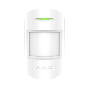 Бездротовий датчик руху і розбиття Ajax CombiProtect White
