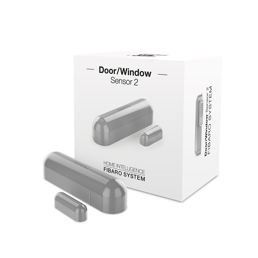 Датчик відкриття дверей/вікна та температури FIBARO Door/Window Sensor 2 Відкриття вікна/двері, (gray) сірий Fibaro 12297-1