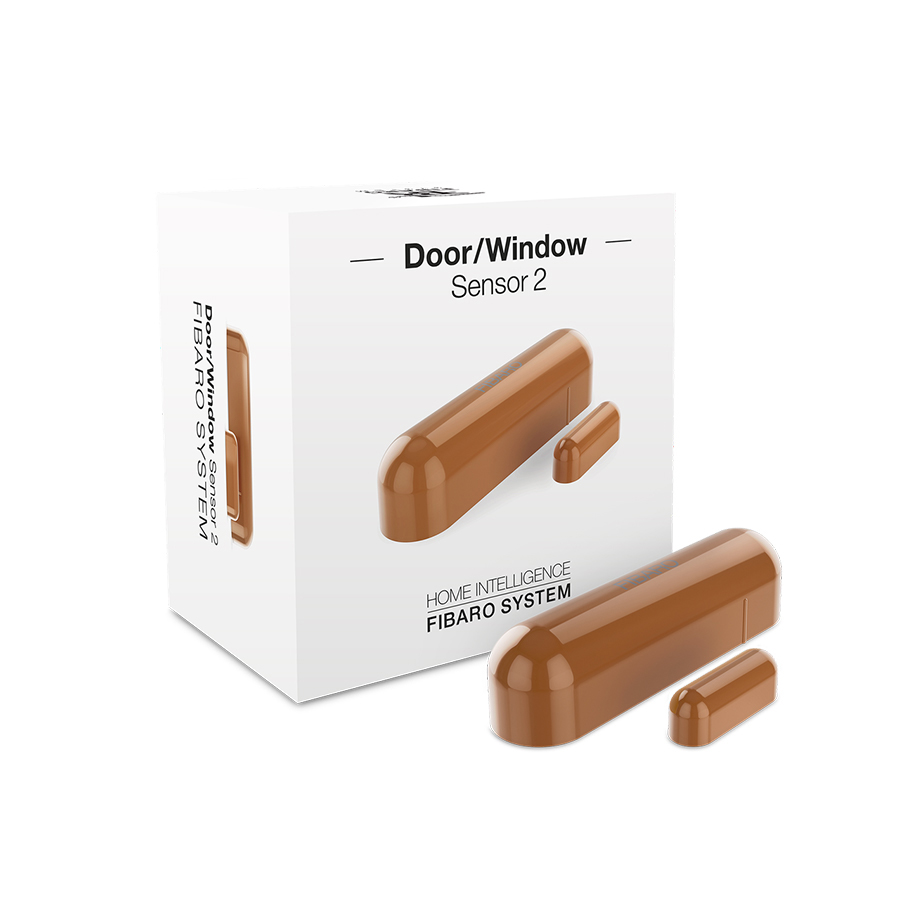 Датчик відкриття дверей/вікна та температури FIBARO Door/Window Sensor 2 Відкриття вікна/двері, Температура, (light brown) світло-коричневий Fibaro 12302-1