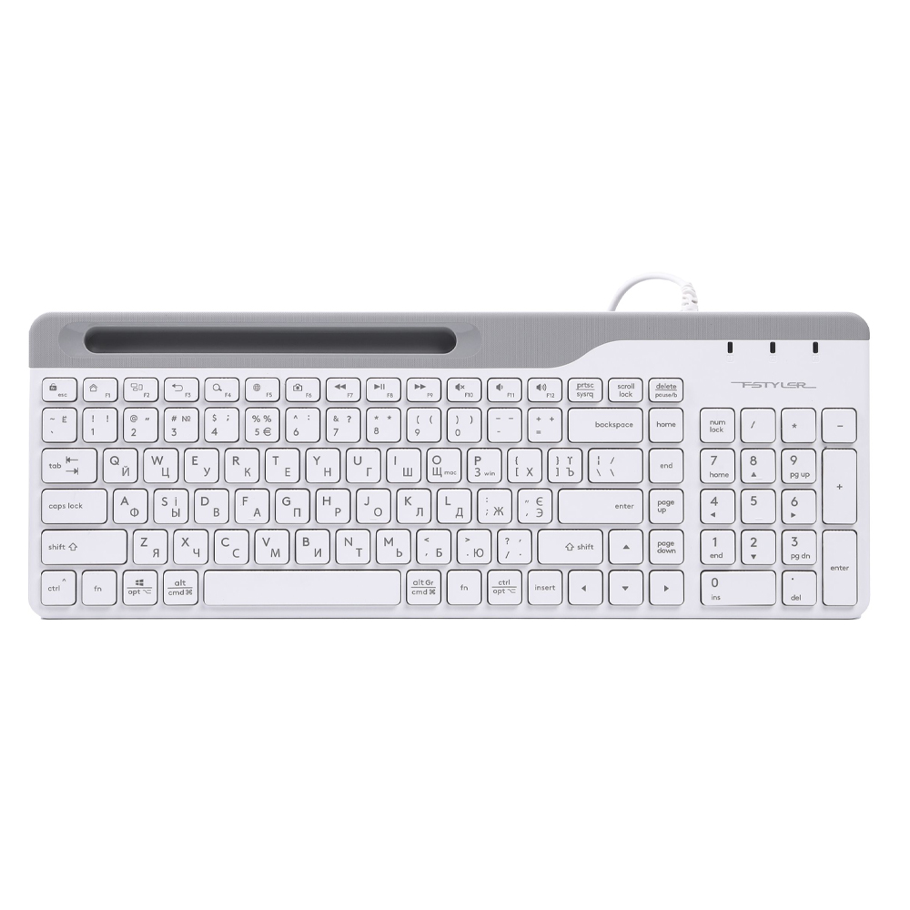 Клавіатура A4tech Fstyler, USB, White, (US+Ukrainian+Russian) A4Tech 14261