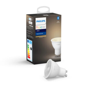 Розумна лампа Philips Hue GU10, 5.2W(57Вт), 2700K, White, Bluetooth, димована Philips 14404
