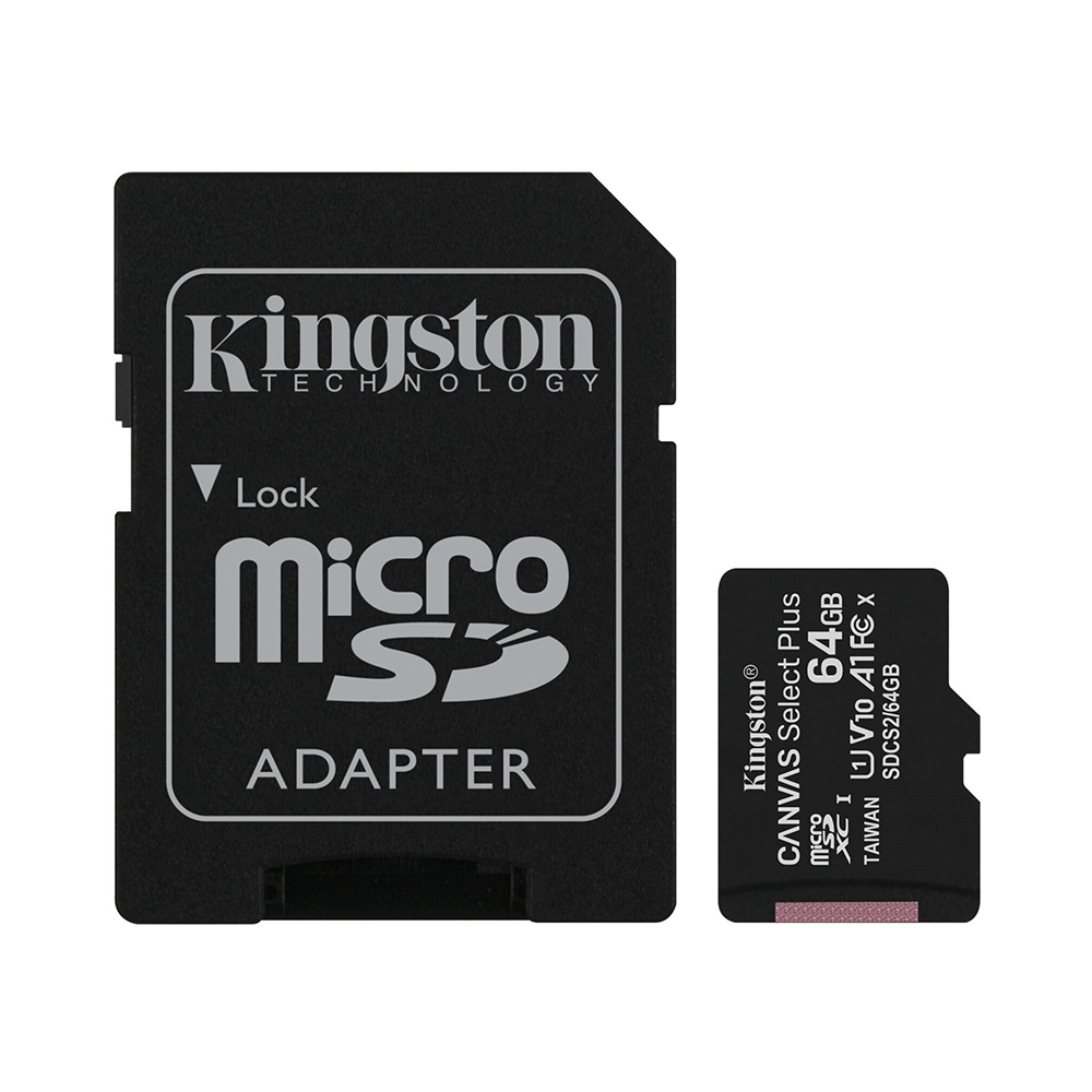 Карта пам'яті Kingston 64GB micSDXC class 10 A1 Canvas Select Plus (SDCS2/64GB) Kingston 10747