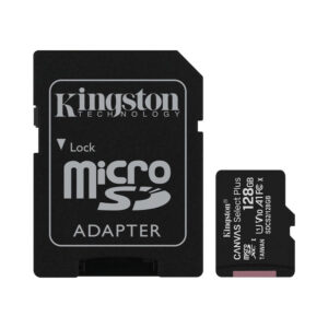 Карта пам'яті Kingston microSDXC 128GB Canvas Class 10 UHS-I U1 V10 A1 + SD-адаптер (SDCS2/128GB) Kingston 10748