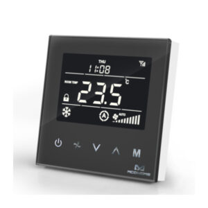 Термостат для фанкойлу Z-Wave настінний (4 труби) MCO Home, чорний - MCOEMH8-FC4B MCO 12330-1