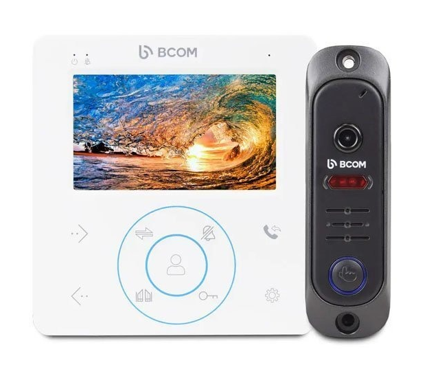 Комплект відеодомофону BCOM BD-480M Kit White (240556)