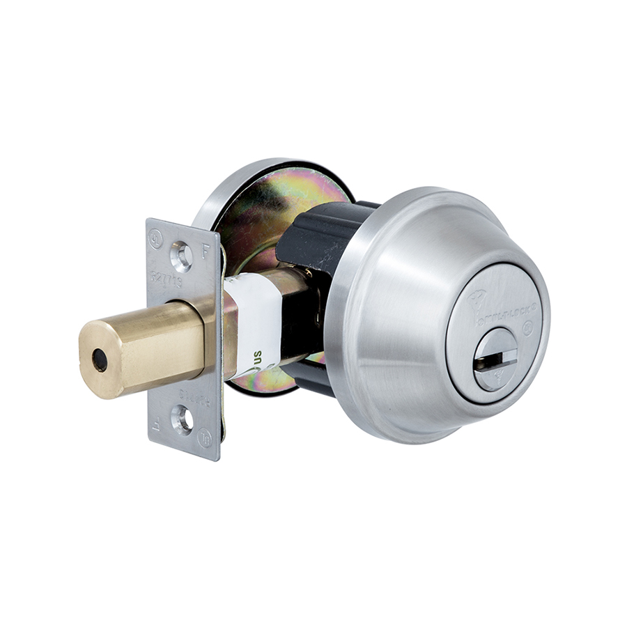 Замок врізний MUL-T-LOCK 1-WAY DEAD_BOLT CRONUS BRUSH_ST.STEEL UNIV BS60/70мм Mul-T-Lock 11756