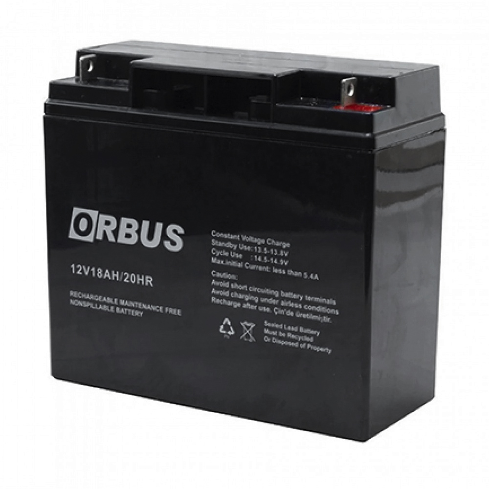 Акумуляторна батарея ORBUS OR1218 AGM 12V 18 Ah Orbus 16414