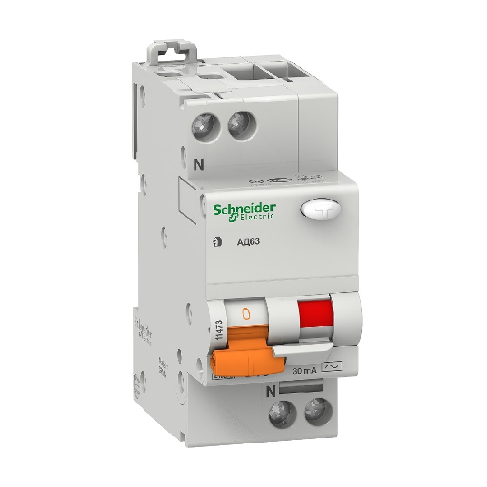 Диференціальний автомат АД63 2P 25А 30мА (х-ка С) Schneider Electric Schneider Electric 11976