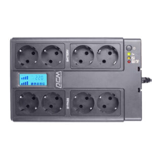 ДБЖ Powercom 850VA/510W резервний 4+4 SCHUKO (CUB-850N LCD) Powercom 15873