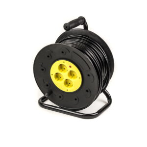 Подовжувач на котушці PowerPlant 50 м, 3x1.5мм2, 10А, 4 розетки (JY-2002/50) PowerPlant 8947