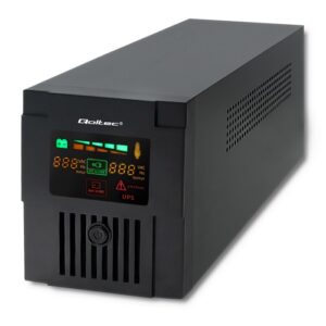 ДБЖ Qoltec 1000VA (600W) LCD, USB (000030581)