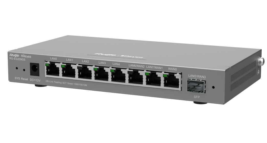 Маршрутизатор Ruijie Reyee RG-EG209GS 9-портовий гігабітний керований SFP роутер Ruijie 17860