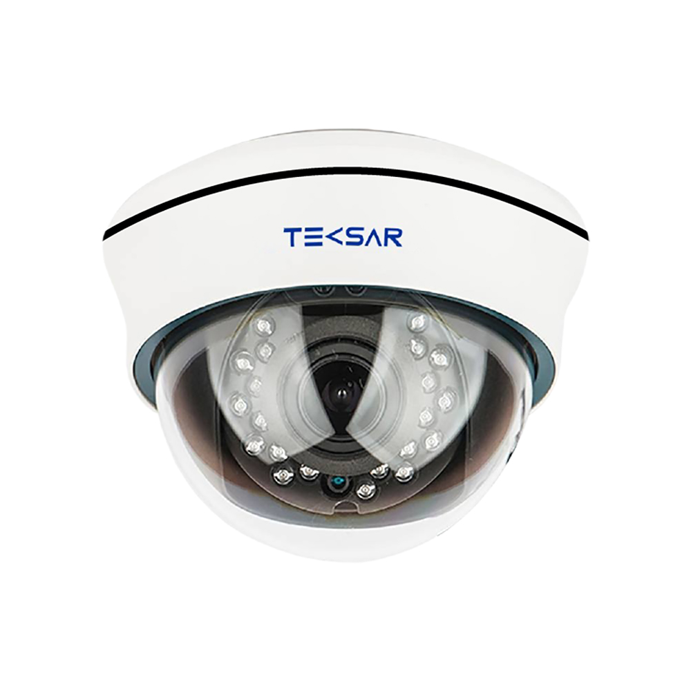 AHD-відеокамера купольна Tecsar AHDD-30V2M-in White