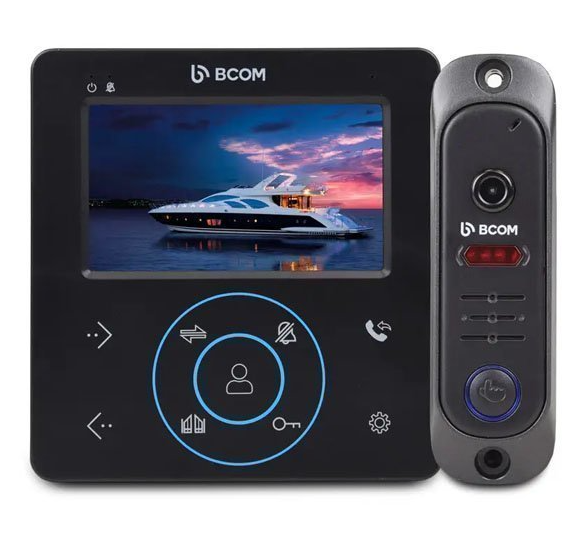 Комплект відеодомофону BCOM BD-480M Kit Black (240554)
