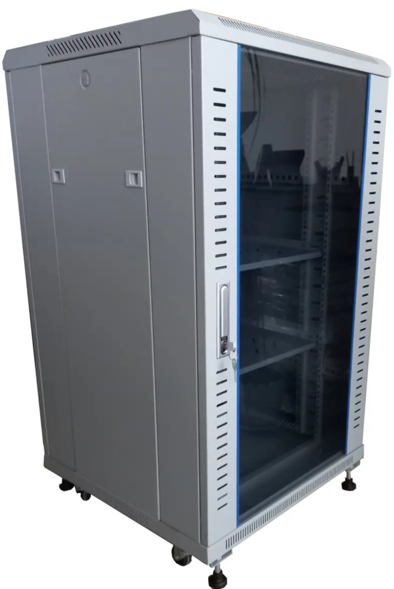 Шафа підлогова Hypernet 30U 600x800 розбірна сіра (FNC8-30U-FLAT-АС)