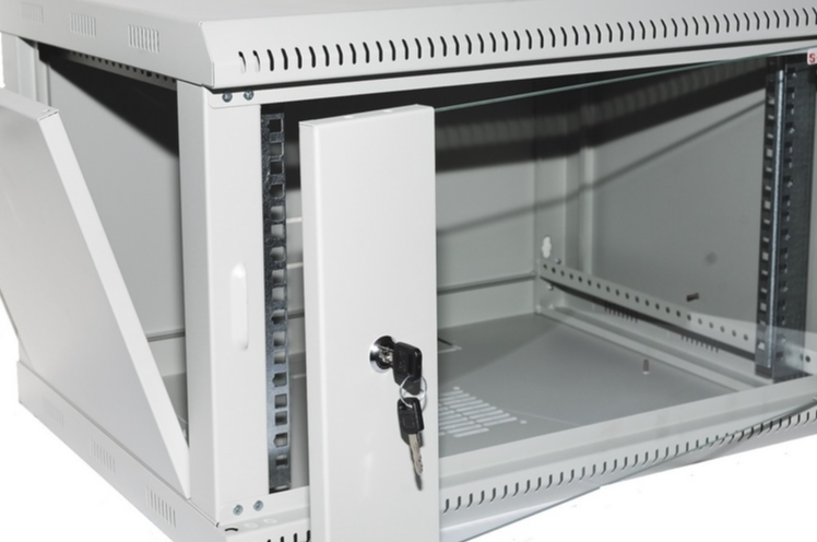 Шафа навісна ZT-net 12U-450 600х645х450 мм, скло сіра (8419)