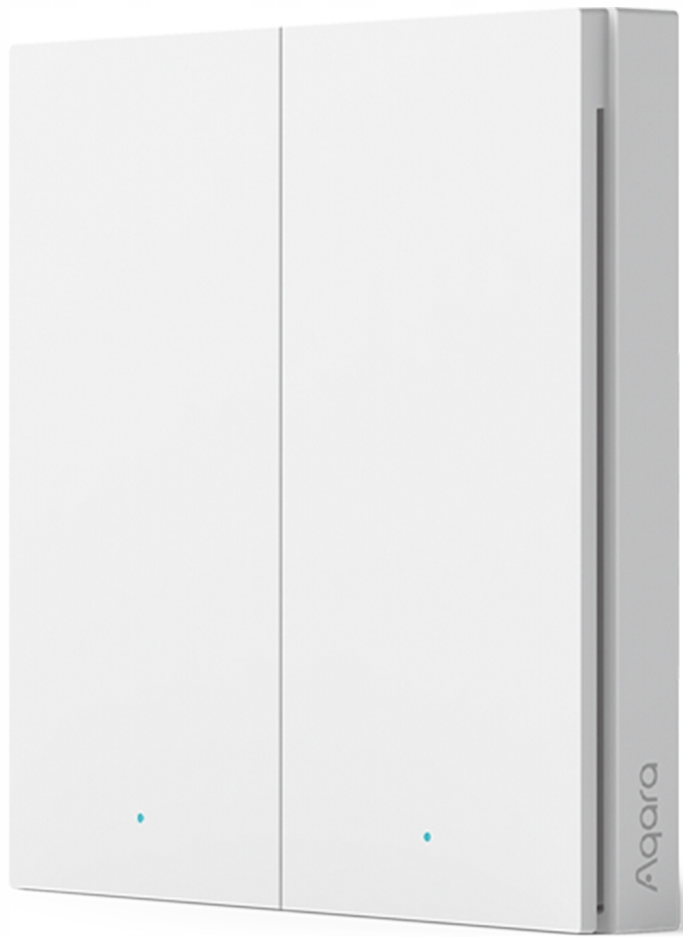 Розумний вимикач Aqara Wireless Remote Switch H1 Double Rocker White (WRS-R02)