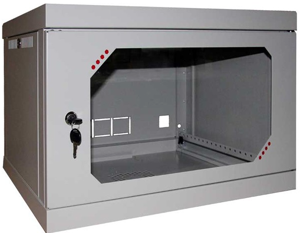 Шафа навісна CSV Wallmount Lite 9U-580 (акрил) 570х512х580 мм сіра (958-А-ШН)