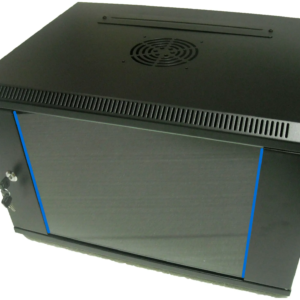 Шафа навісна Hypernet 6U 600x600 розбірна чорна (WMNC66-6U-FLAT-AC-BLACK)