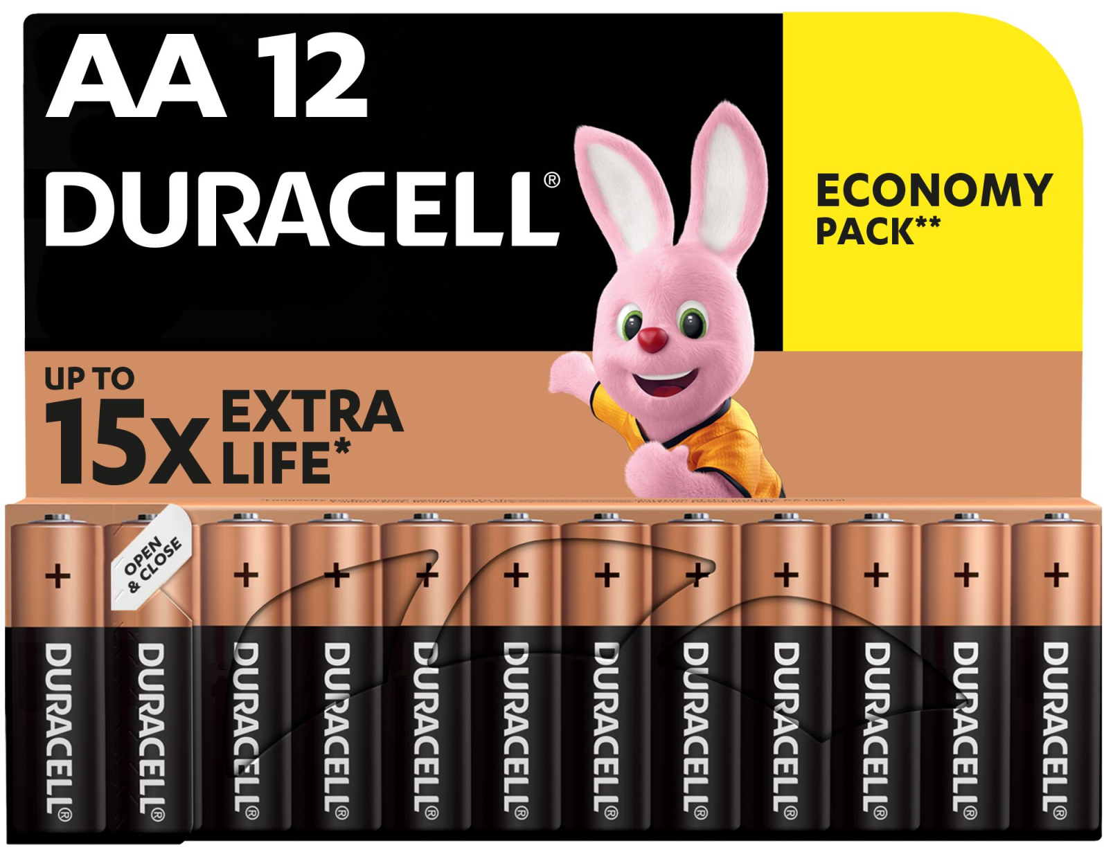 Батарейки Duracell AA MN1500 LR06 (1,5V 12 шт) (5000394006546 / 81551275)