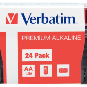 Батарейки лужні Verbatim AA (1,5V 24 шт) (49505)