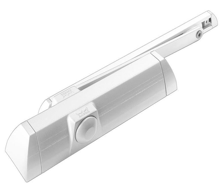 Доводчик дверний Dorma TS 90 Impulse EN 3/4 ковзна тяга з фіксацією White