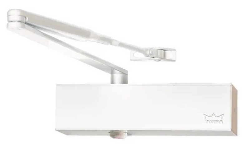 Доводчик дверний Dorma TS 73 EN 2/3/4 ліктьова тяга з фіксацією White